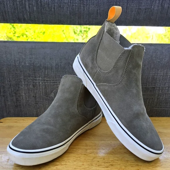 Vans Sage Green Slip-On Mid MTE Boots - Mary Rand Marshmallow - Picture 1 of 8